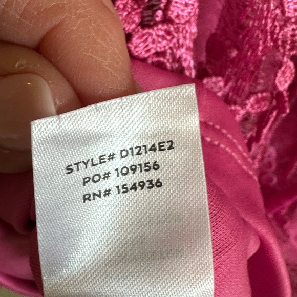 A7 - 377 Lulus hot pink lace up fringe mini dress size medium NWT - Picture 15 of 15